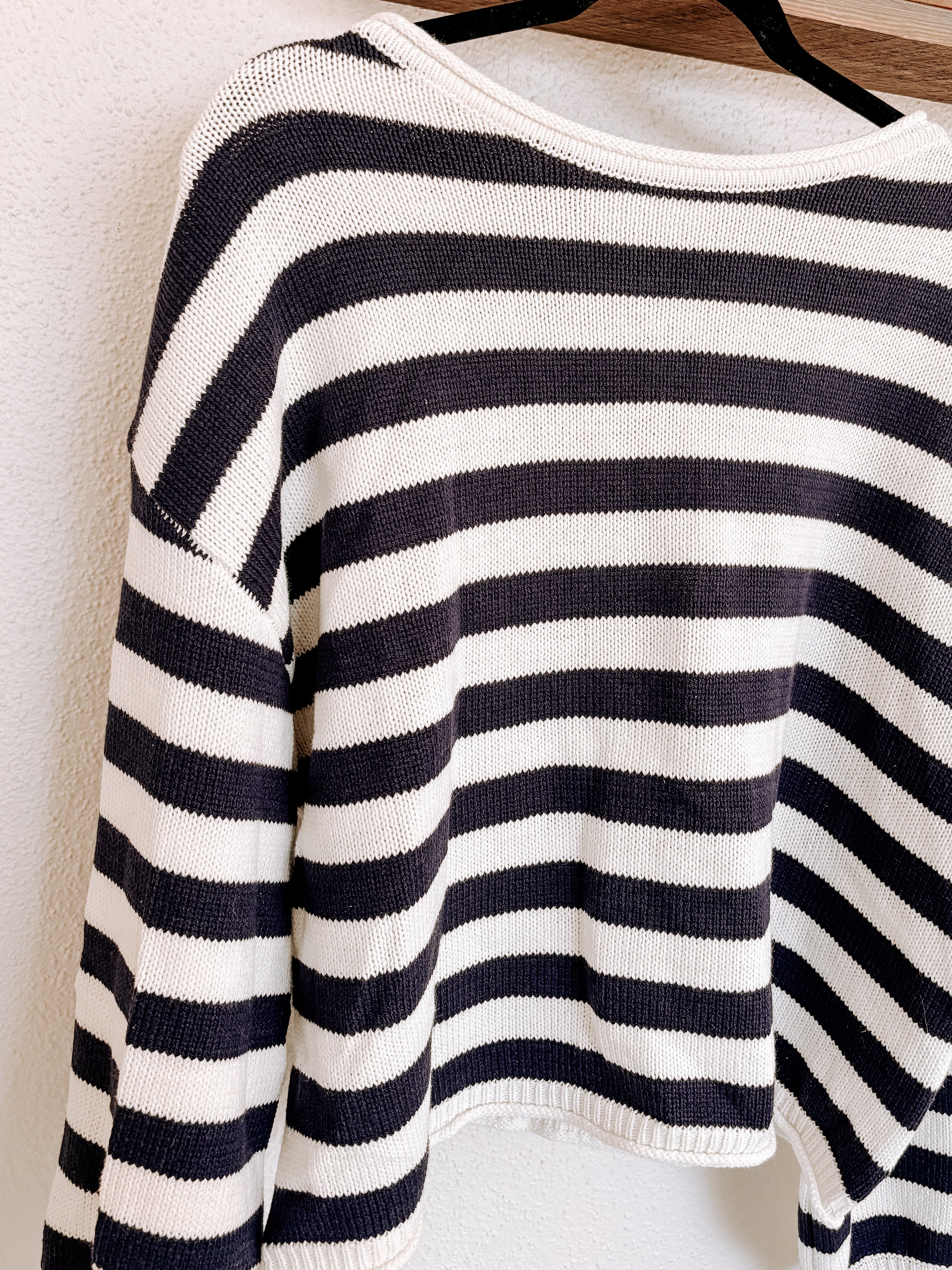 Navy Boat Knit Sweater